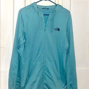 Stunning Blue Lightweight Full-Zip North Face Jacket